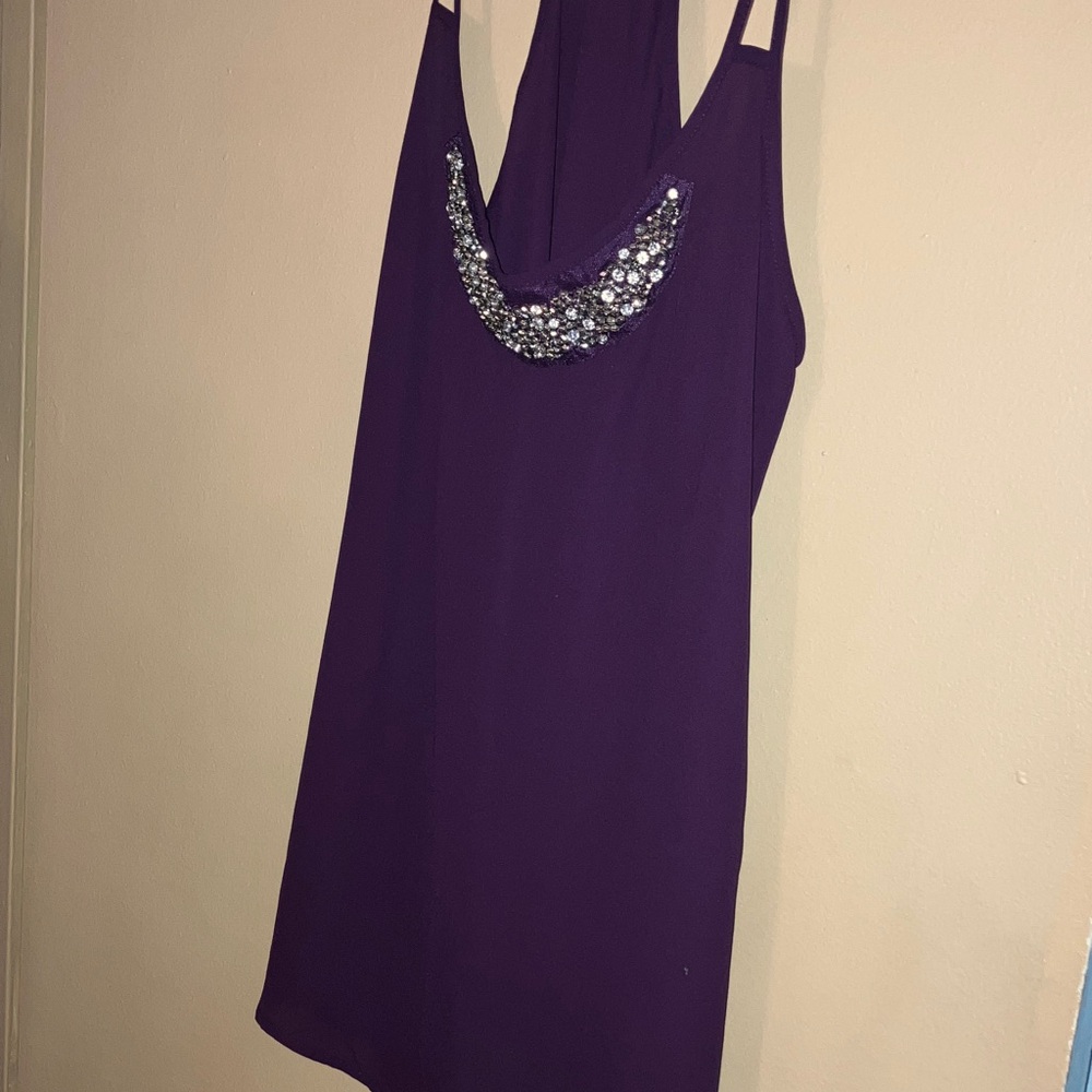 Stoosh Purple Camisole with Silver Accents
